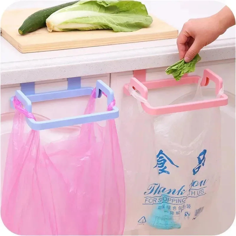 Garbage Hanging Bag Kitchen Trash Storage Rack Bag Hook Scouring Pad Dry Shelf Holder Kitchen Organizer Dish Rack