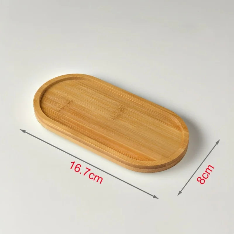 7Style Bamboo Cup Mat Geometry Shaped Tea Coffee Mug Drinks Holder Table Decor AntiFade Tabletop Protection Kitchen Home Coaster