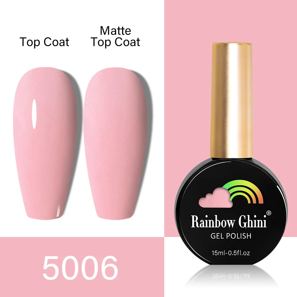 RG HEMA TPO FREE Neon Glitter Gel Nail Polish 15ml Nail Art Manicure Semi Permanent Gel Hybrid Varnishes Top Base Coat UV Nail