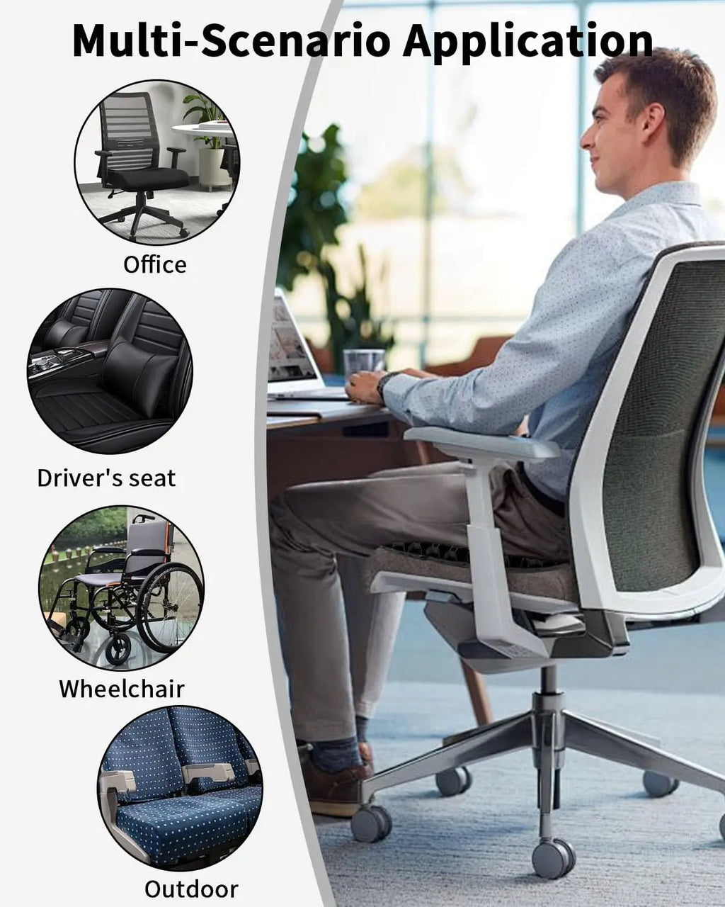 Cushion honeycomb gel summer sitting seat cushion office car seat cushion summer breathable cold pad,suitable for cars