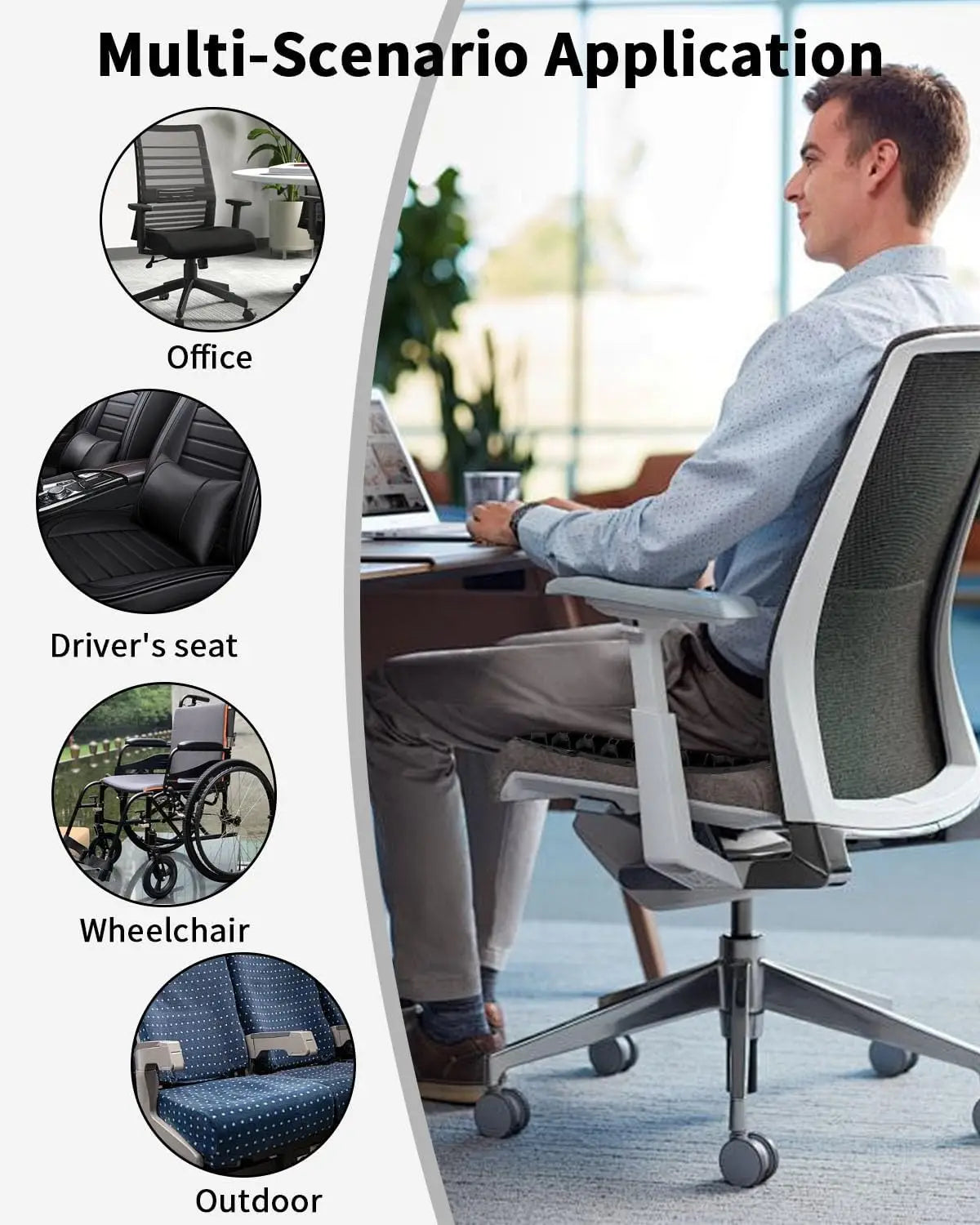 Cushion honeycomb gel summer sitting seat cushion office car seat cushion summer breathable cold pad,suitable for cars