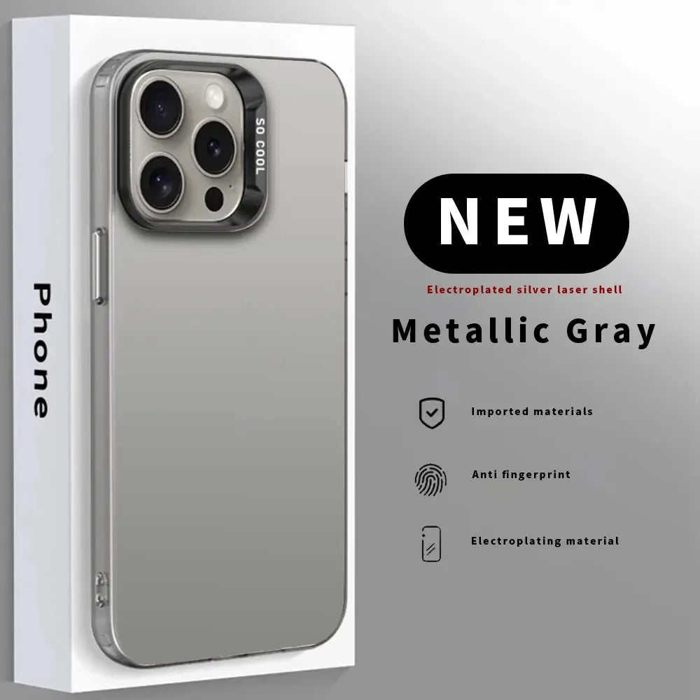 1PC Cartoon S-Superman Phone Case Phone Case IMD color silver shell For iPhone 16 15 14 13 12 11 Pro Max Plus