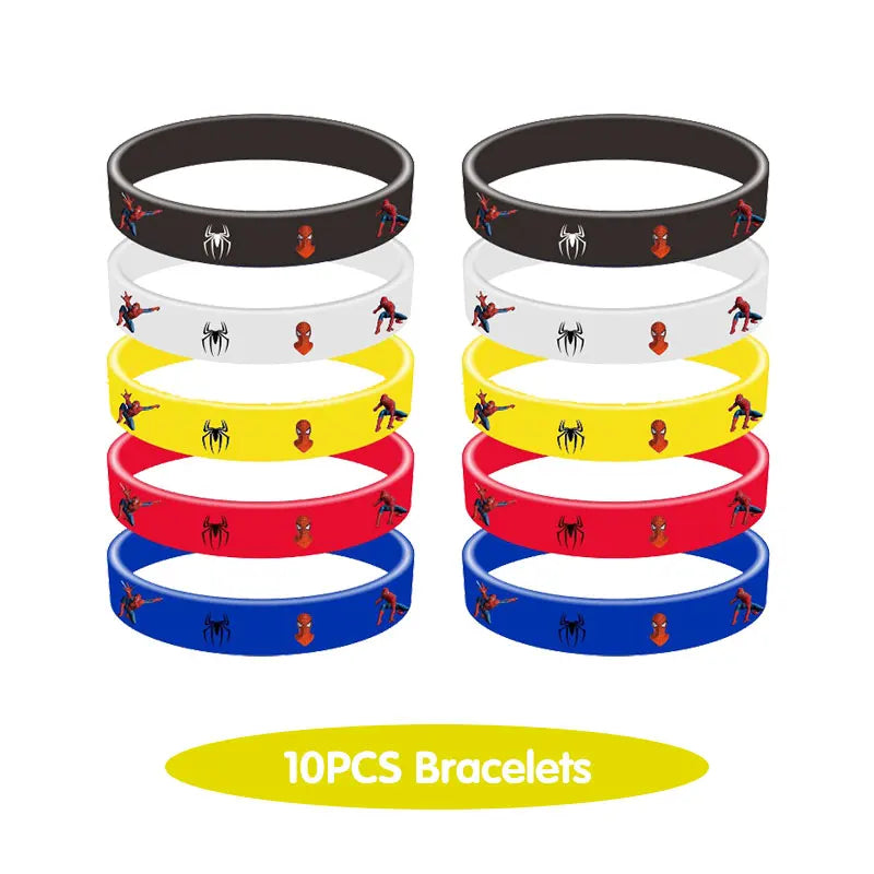 Spidey And His Amazing Friends Birthday Decoration Tableware Supplies Party Paper Cups Plates Tablecloth Banner Balloons For Kid