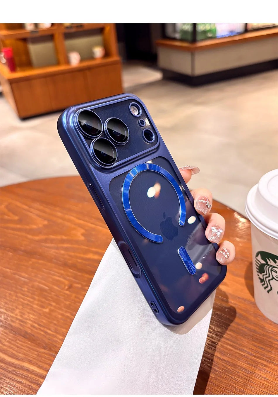 for iPhone17 Luxury Transparent Plating Magsafe Case for iPhone 17 Pro Max 17Pro Air Original Soft TPU Camera Protector Cover