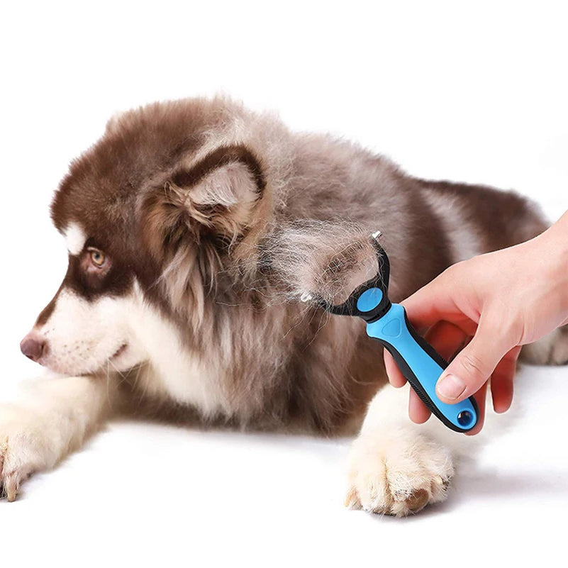 Stainless Pet Deshedding Brush Dog Hair Remover Pet Fur Knot Cutter Puppy Cat Comb Brushes Dogs Grooming Shedding Supplies