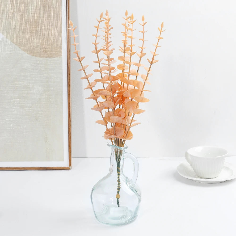 5/10pcs Eucalyptus Stems Artificial Eucalyptus Leaves for Home Room Flowers Bouquet Wedding Decoration Christmas Decortion