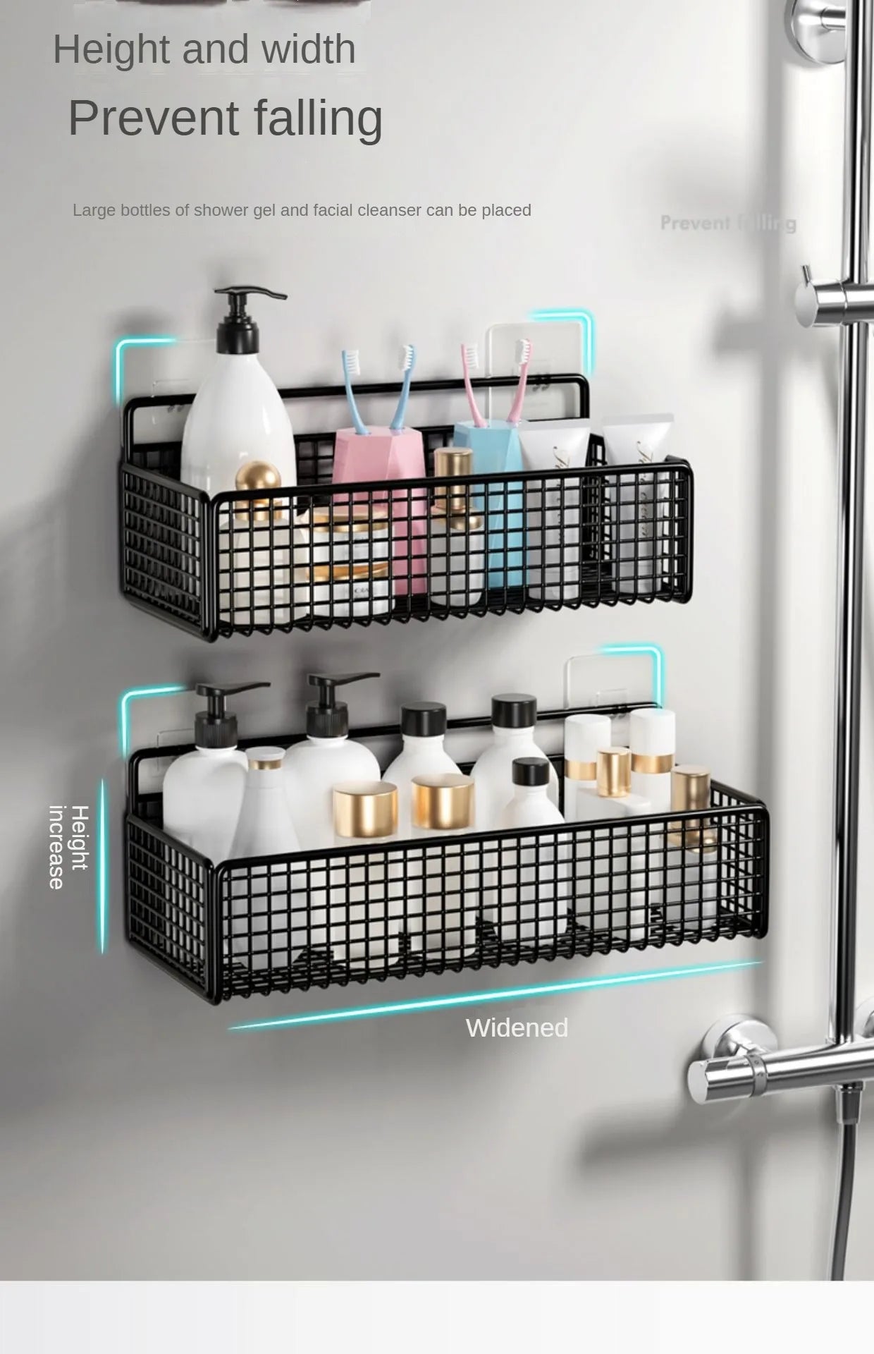 Kitchen Wall Mount Storage Rack Non Perforated Wall Mounted Storage Rack Wall Shelf Spice Rack Kitchen Rack Dish Rack Sink Rack