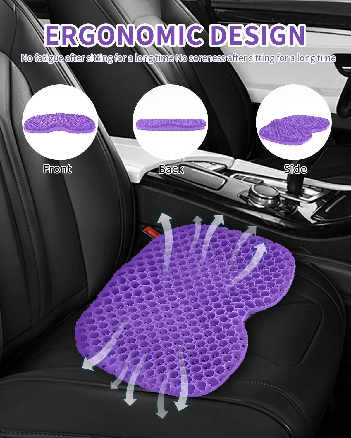 Cushion honeycomb gel summer sitting seat cushion office car seat cushion summer breathable cold pad,suitable for cars