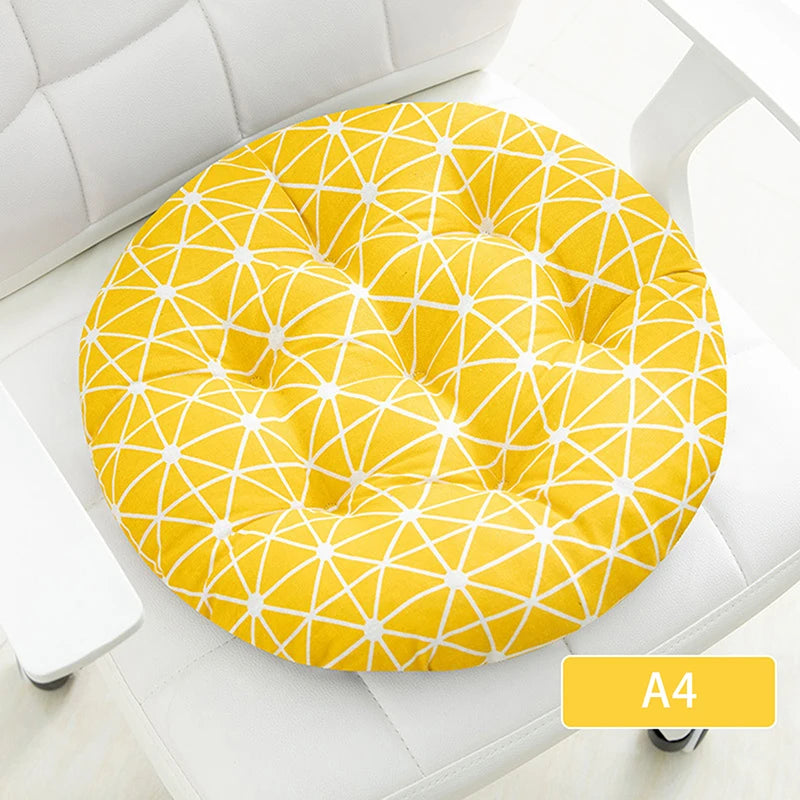 Coarse Cloth Round Style Cotton And Linen Style Seat Cushion Home Circular Cushion Japanese Style Futon Cushion Decoration