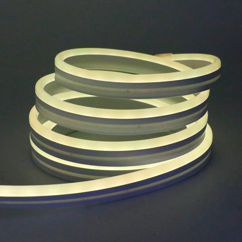 EU Plug DC24V 3535 RGB Neon LED Strip 5/10/15/20/30M Bluetooth Music Sync Waterproof Neon Rope Light for Indoor Outdoor Decor