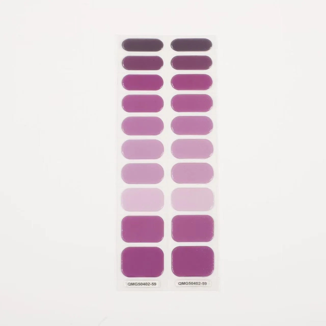 Semi-Cured Gel Nail Stickers Art Nail Decor Long-Lasting Solid Color Nail Strips UV Lamp Cured Manicure Gel Decal