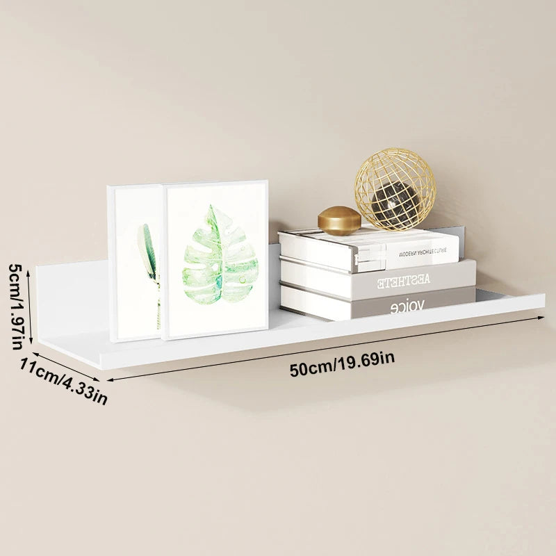 Floating Bathroom Shelves Without Drilling Storage Wall Rack Home Organizer Ledge Hardwares Cabinet Kitchen Toilet Accessories