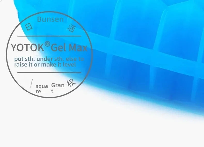 Car Use Square Cooling Breathable Polymer Gel Seat Cushion Anti-slip Hollow Out Design Summer Ice Mat for House Couch and Chairs