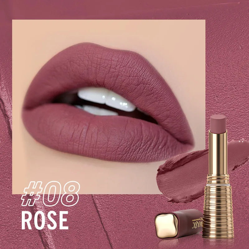 IMAGIC Lipstick Matte Long Lasting  No-stick Lipstick Waterproof Makeup Lip Stick Smudge-free Classic Highly Pigmented Lip Tint