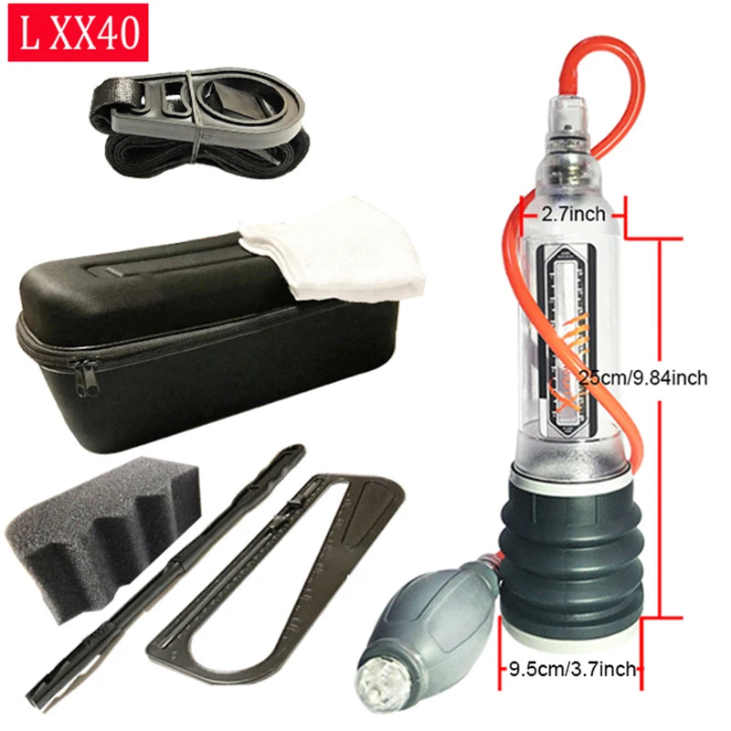 Male Vacuum Pump For Men Hydrotherapy Penis Pump Penis Enlarger Penis Enlargement Pump Cock Extender Dick Trainer Glans Sex Toys