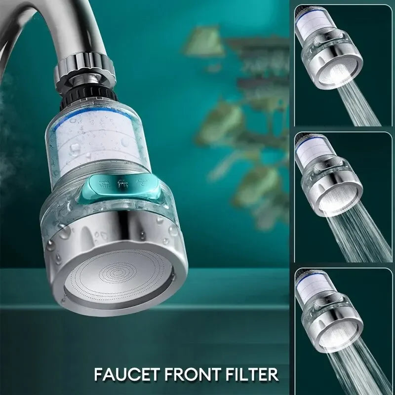 Kitchen faucet filter 360 Rotating Water Purifier Filter Universal For Bathroom Household Shower Filter PP Cotton High Density