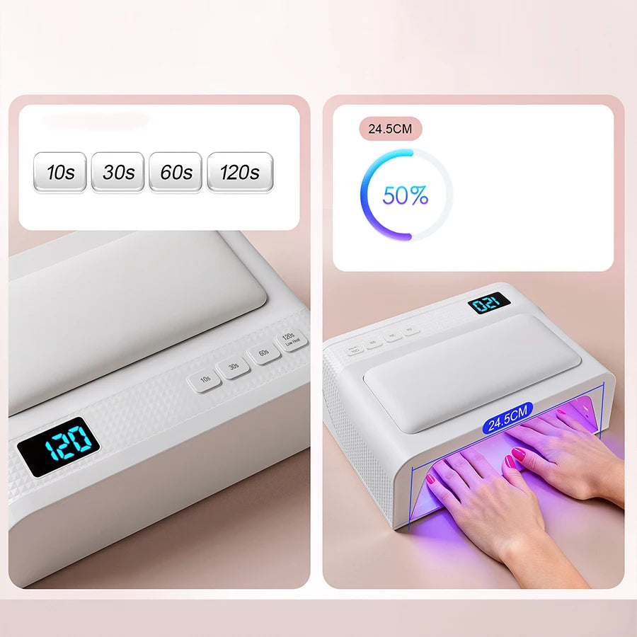 Professional for Two Hands Curing Nail Dryer Manicure Machine Pedicure Light Nail UV LED Lamp