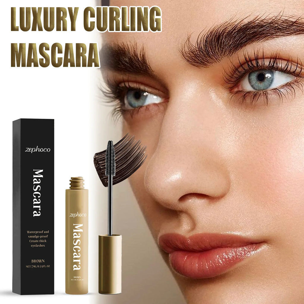 Mascara Lengthening Curling Natural Look Waterproof Smudge Proof Clump Free Volumizing Daily Wear Long Lasting Gentle Formula