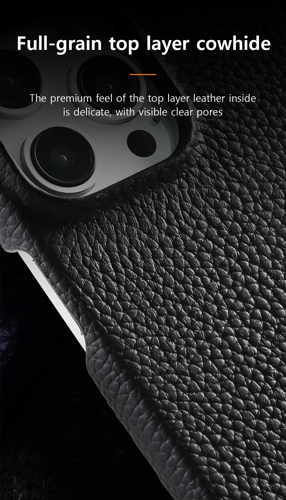 LANGSIDI Natural Cowhide Leather Magsafe Case for iPhone 16/15/Pro Max/Pro/Promax/15Pro/16Pro Luxury Magnetic Phone Back Cover