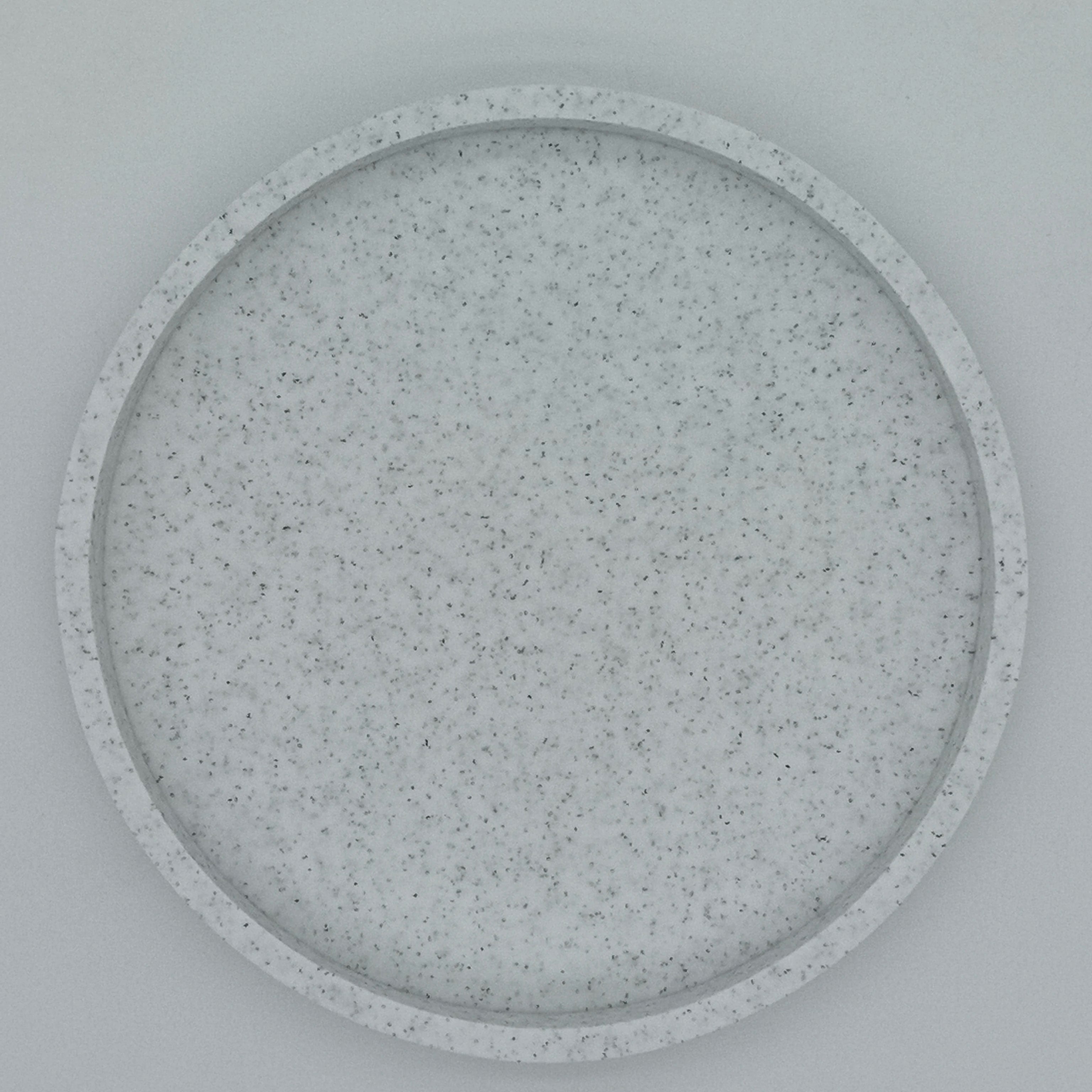 A Round Bathroom Tray Decorative Dressing Table Tray Silicone Soap Rack Kitchen Countertop Storage Rack Coffee Table Decoration for Candles, Perfumes, Plants - Decorative Tray