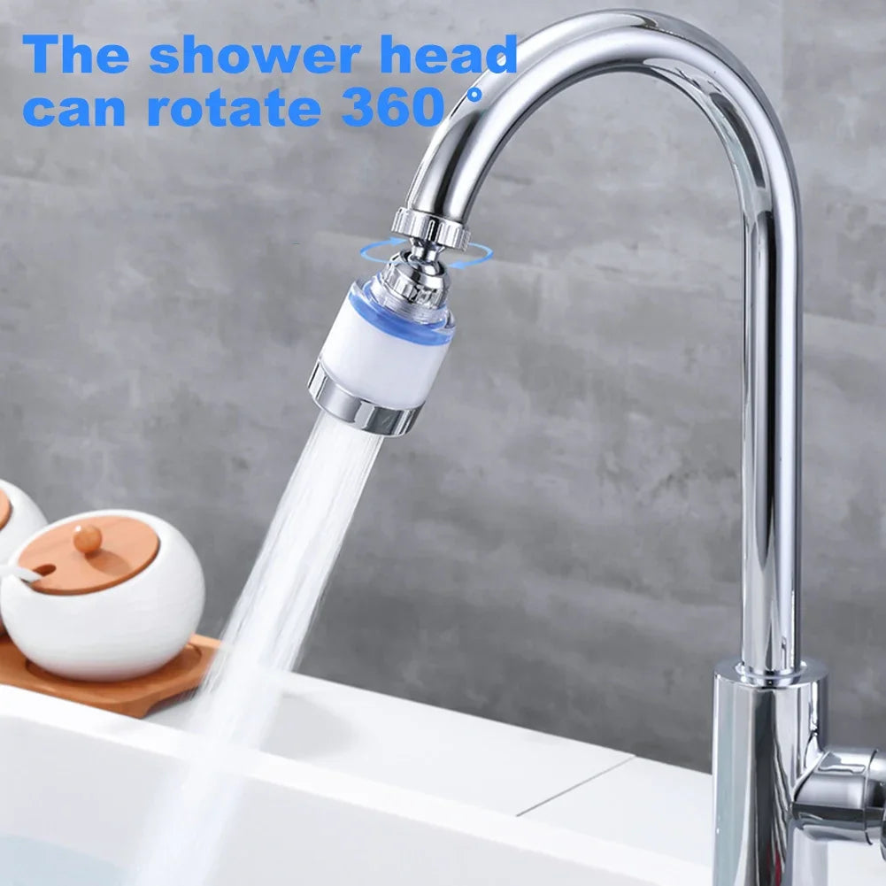 360 Degree Water Filter Tap with PP Cotton Filter Element Tap Extension Interchangeable Filter Element for Kitchen Bathroom