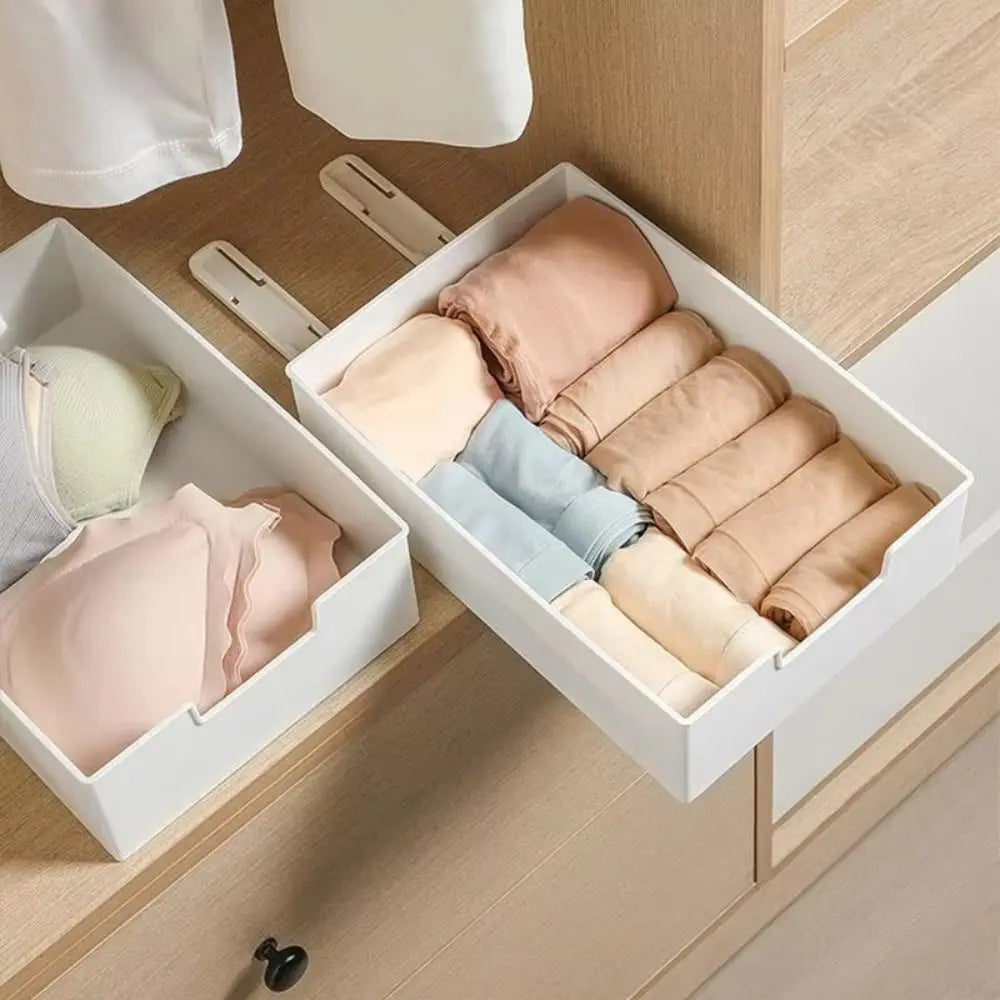 New Pull Out Cabinet Drawer Organizer Slide Out Space Saving Storage Shelves Plastic Storage Rack