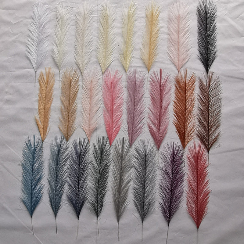 10/30 Pcs Artificial Pampas Grass Fluffy Reed Bouquet Boho Decor for Party Room Home Wedding Decoration Table Flower Arrangement