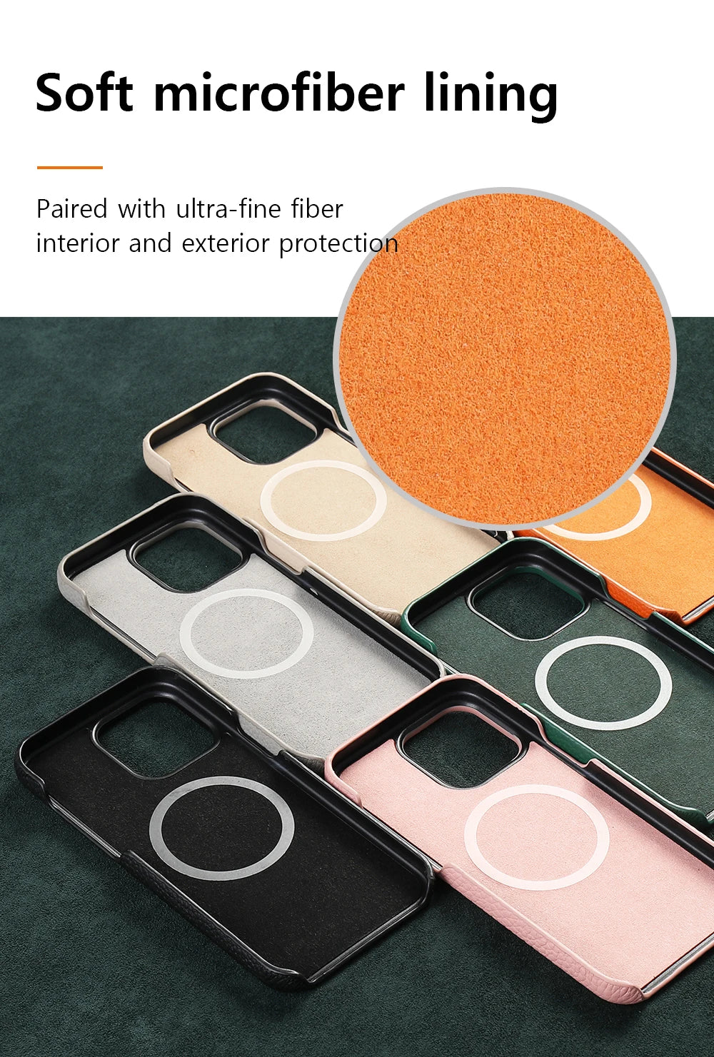 LANGSIDI Natural Cowhide Leather Magsafe Case for iPhone 16/15/Pro Max/Pro/Promax/15Pro/16Pro Luxury Magnetic Phone Back Cover