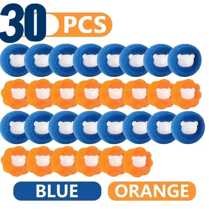 Laundry Balls Pet Hair Collector for Washing Machine Reusable Laundry Lint Catcher Removes Lint From Clothes Pet Cat Accessories