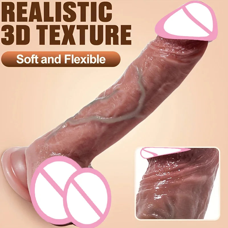 Super Realistic Dildo Waterproof Silicone Penis Adult Sex Toys Anal Vagina Masturbator Dildo with Suction Cup Cock Gode Massager