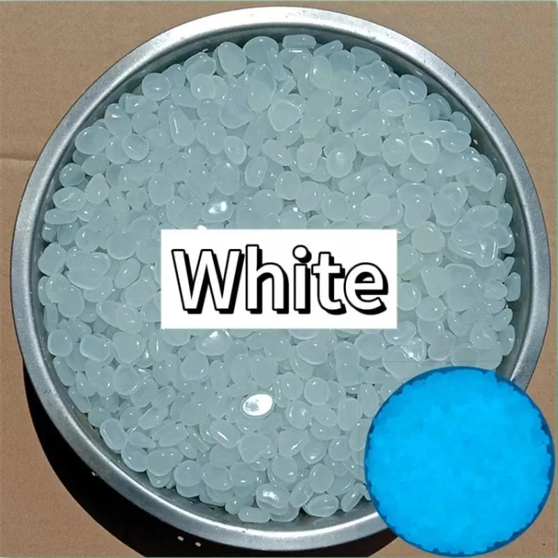 100-1000pcs Glow In The Dark Pebbles, Resin Luminous Stones For Landscape, Garden Paths, Potted Plants, Parks, Aquarium Decor