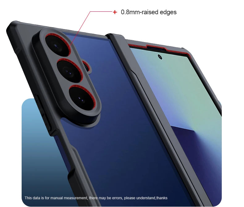 Xundd For Samsung Galaxy Z Fold 7 Case For Galaxy Z Flip 7 Shockproof Phone Case Z Fold 7 Transparent Case Anti-Yellowing Case