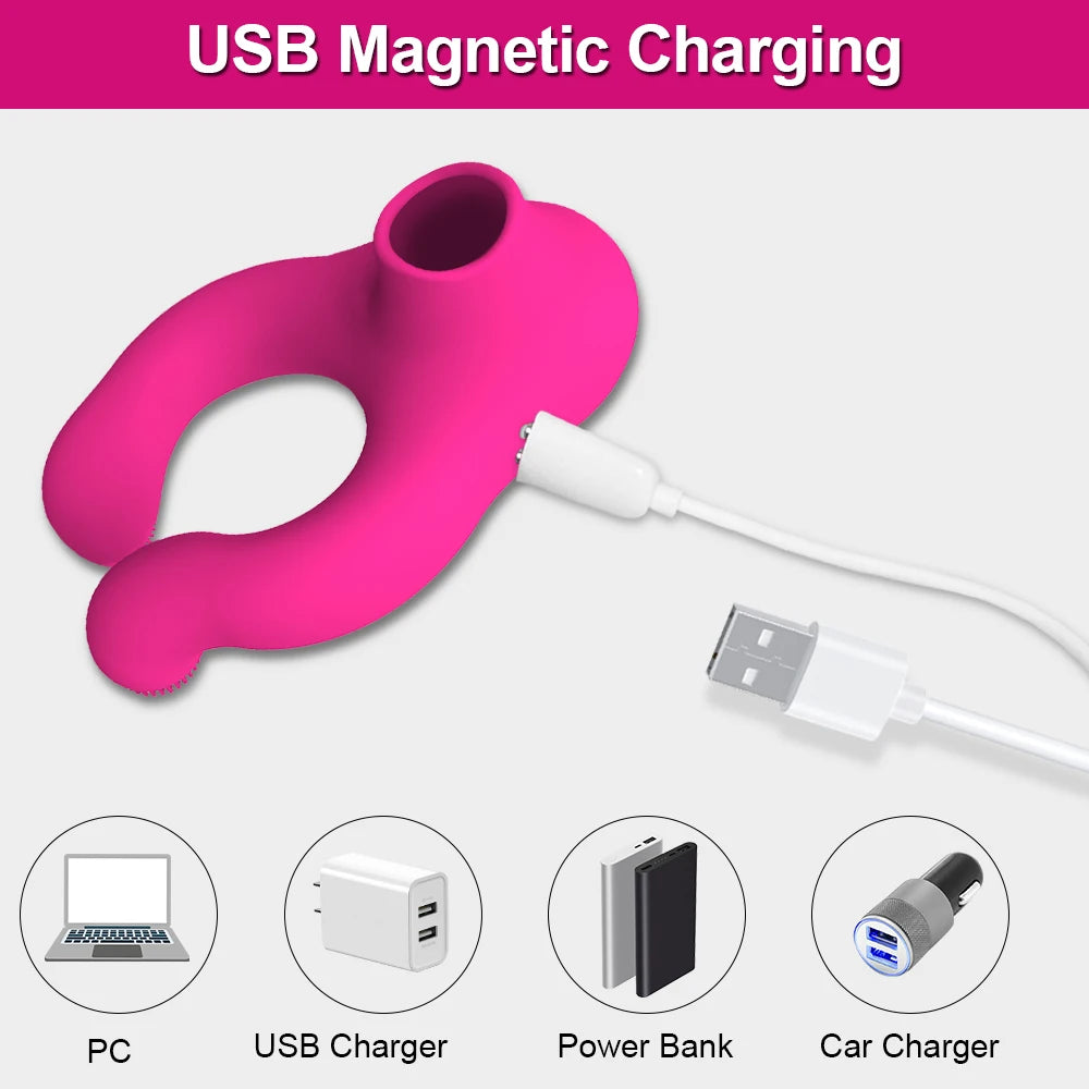 Penis Cock Ring Vibrator for Men Delay Ejaculation Stimulator Clit Sucker Dick Enlarger Ring Sex Toy for Men Couples Adult Goods