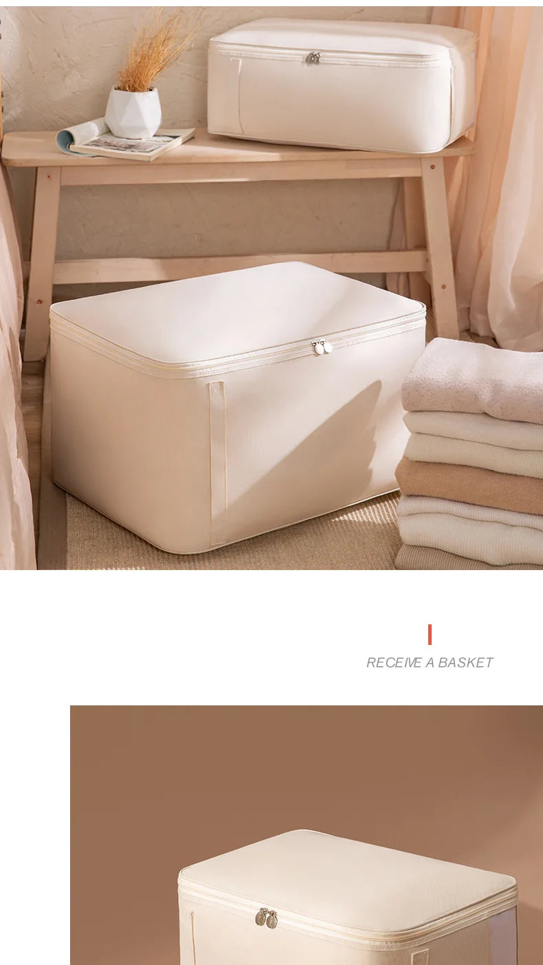 SRETNO Oxford Fabric Storage Bag Cotton Quilt Storage Bags, Clothes Storage Organizer Moving and Packing Luggage Bag Travel Bags