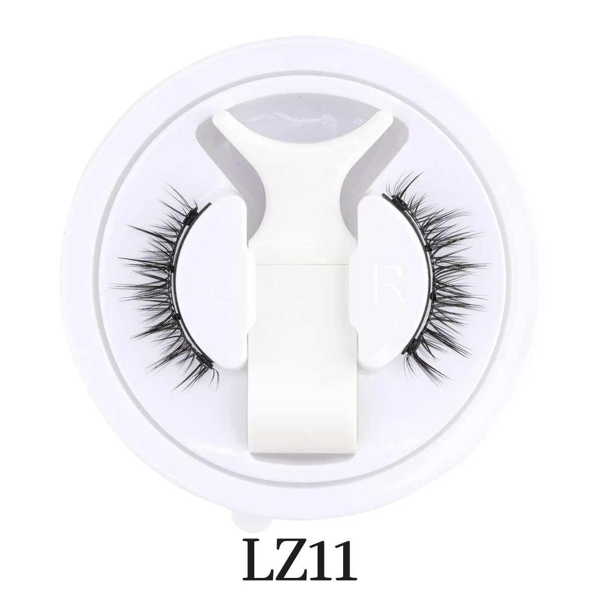 Reusable Magnetic Eyelashes 1 Pair Natural Curly Fluffy Magnetic False Eyelashes No Glue Needed Lashes Makeup with Tweezer Set