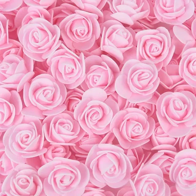 Artificial Rose Flower Heads Real Looking Foam Roses for DIY Wedding Baby Shower Centerpieces Party Home Decoration Wholesale