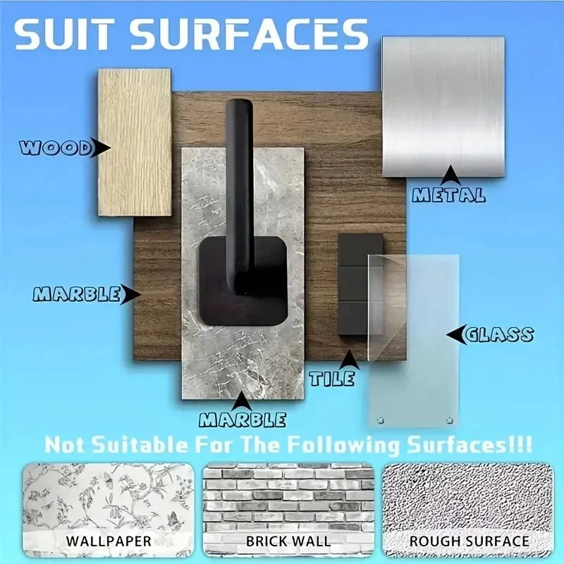 2/4PCS No punching Strong paste hook Shelf Hat rack Adhesive hook