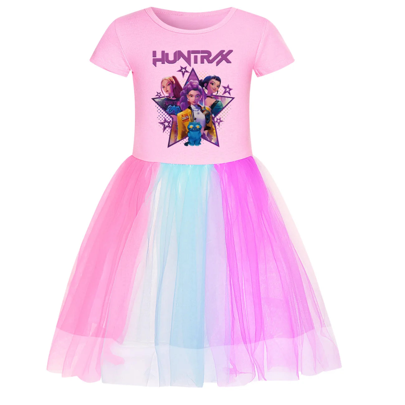 KPop Demon Hunters Dress Kid's Casual Summer Clothes Cute Baby Girls Princess  Dresses Party Cosplay Costume Dress Vestidos Gift