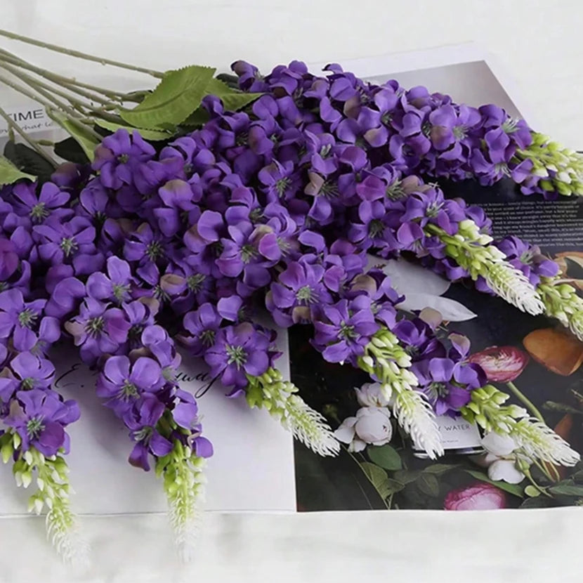 Artificial Flowers Shyacinth Rattan Home Living Room Wedding Celebration Outdoor Garden Wall Birthday Gift Box Decor Accessories