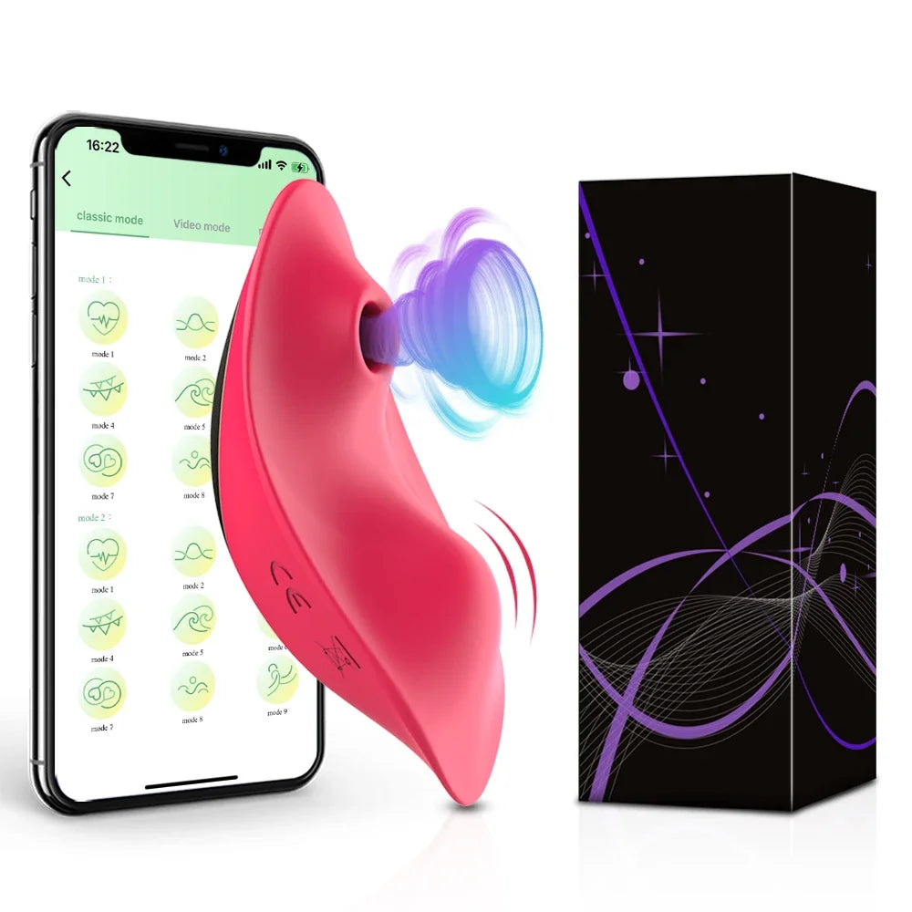 APP Sucking  Sex Toy Vibrator for Women Clitoris Stimulator Female Wearable Clit Sucker 2 in 1 for Women 's Panties Adult Goods