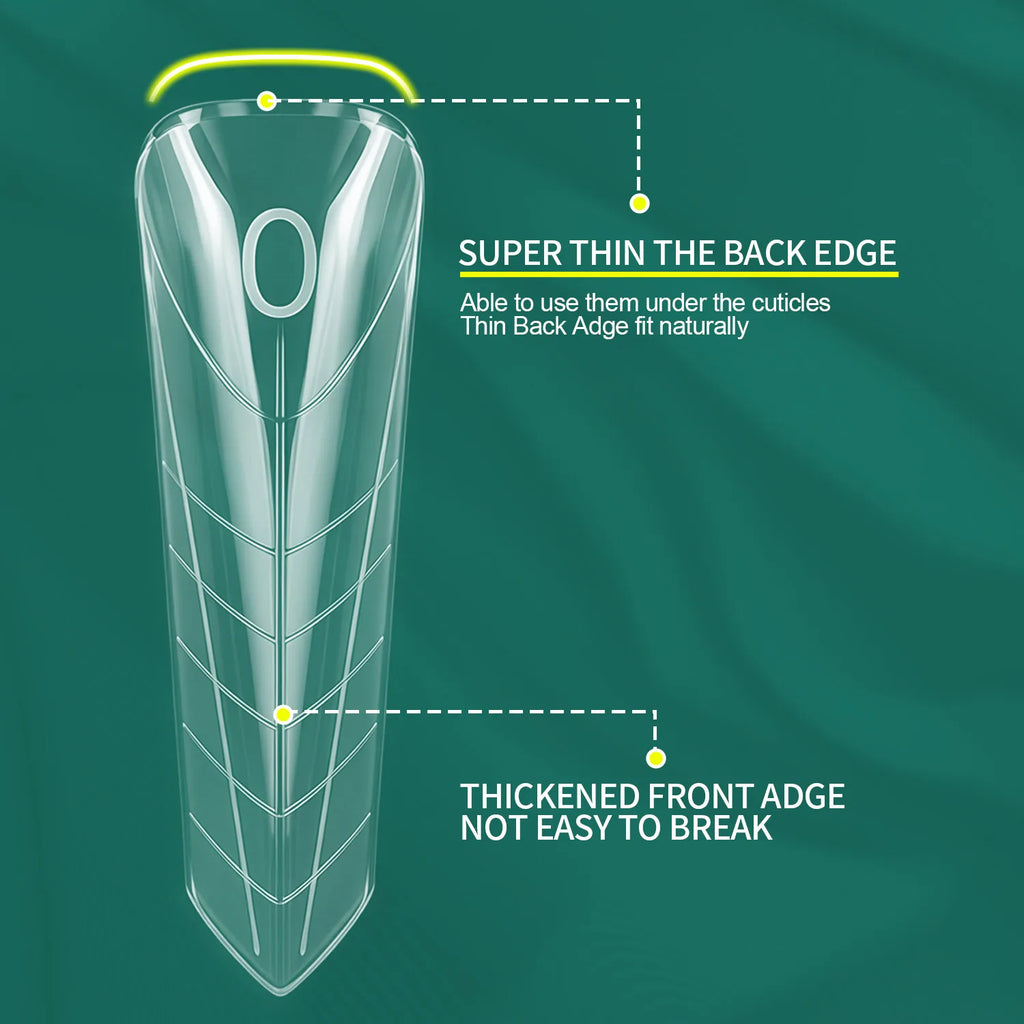 Nailpop Transparent Nail Extension Film 150 Pcs 15 Sizes Pyramid Shape Nail Forms For Gel Acrylic Manicure Professional Tools