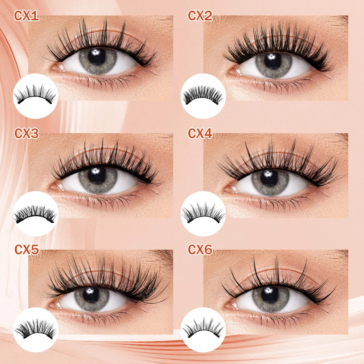 Magnetic Lashes Kit With Curler 10 pairs Reusable Fluffy Natural Magnetic Mink False Eyelashes Waterproof No Glue Needed Makeup