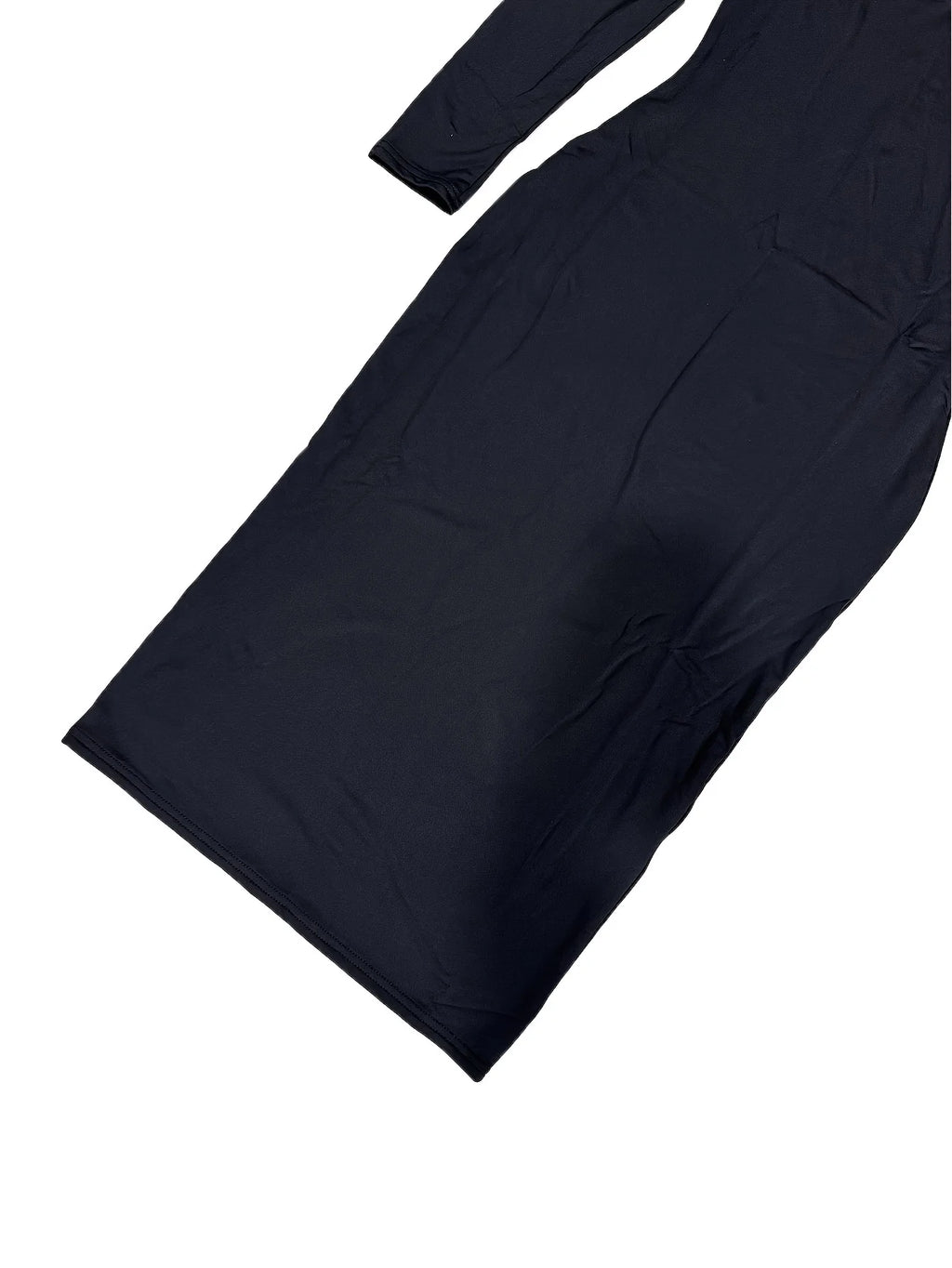 Womens Long Sleeve U-Neck Party Bodycon Midi Jumper Dress Stretch Winter Dresses