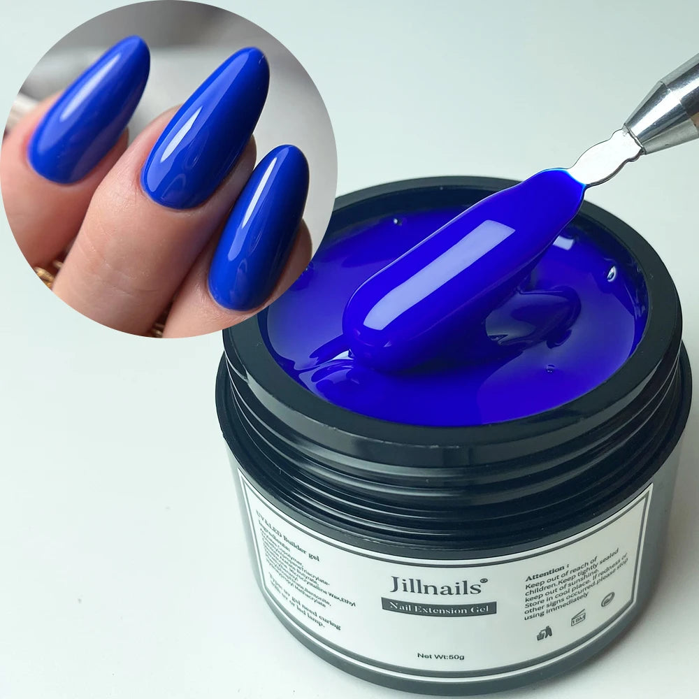 Jillnails Dusty Pink Nude Gel Nail Builder 50G Burgundy Shimmer Builder UV Gel for Nails Extension