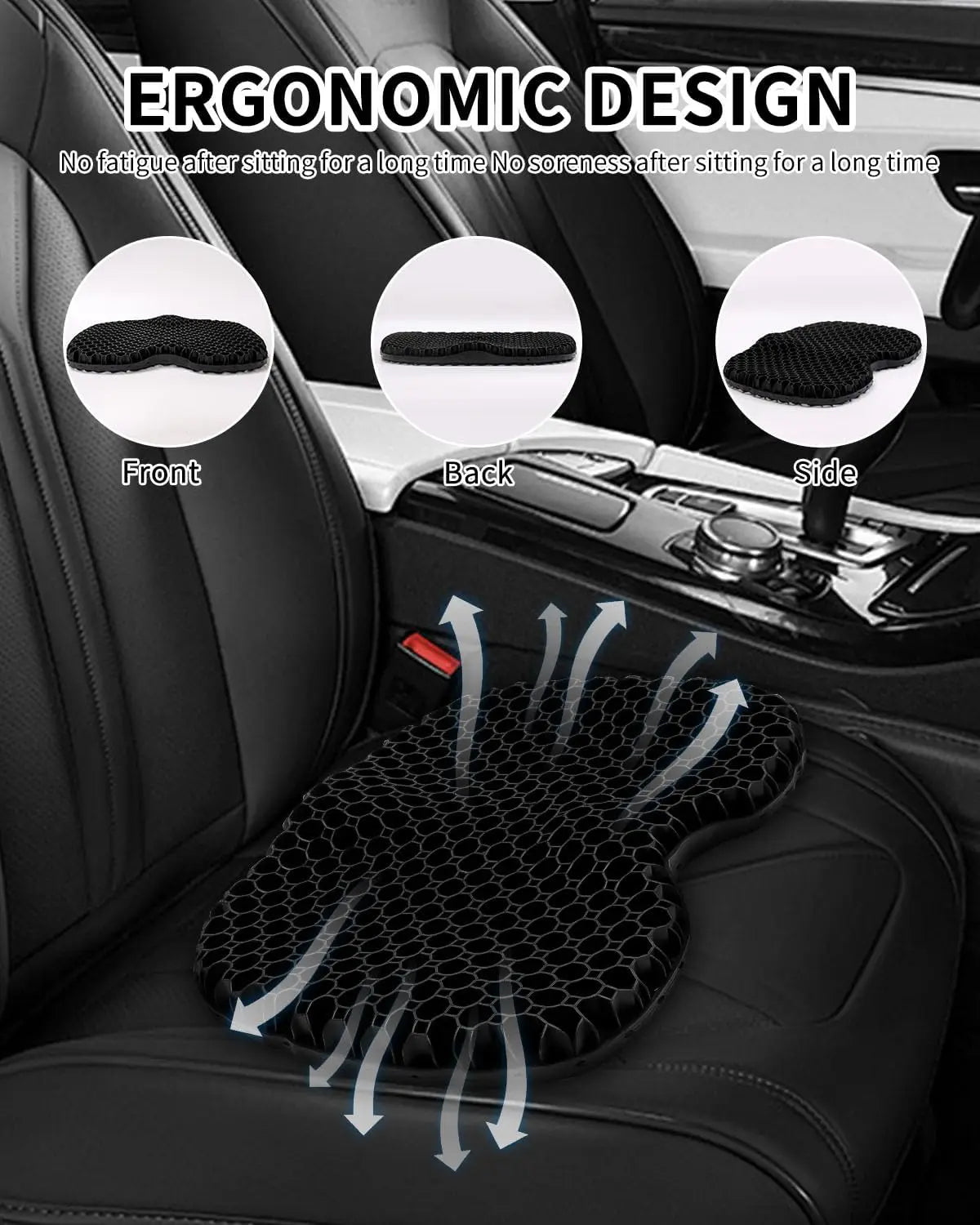 Cushion honeycomb gel summer sitting seat cushion office car seat cushion summer breathable cold pad,suitable for cars