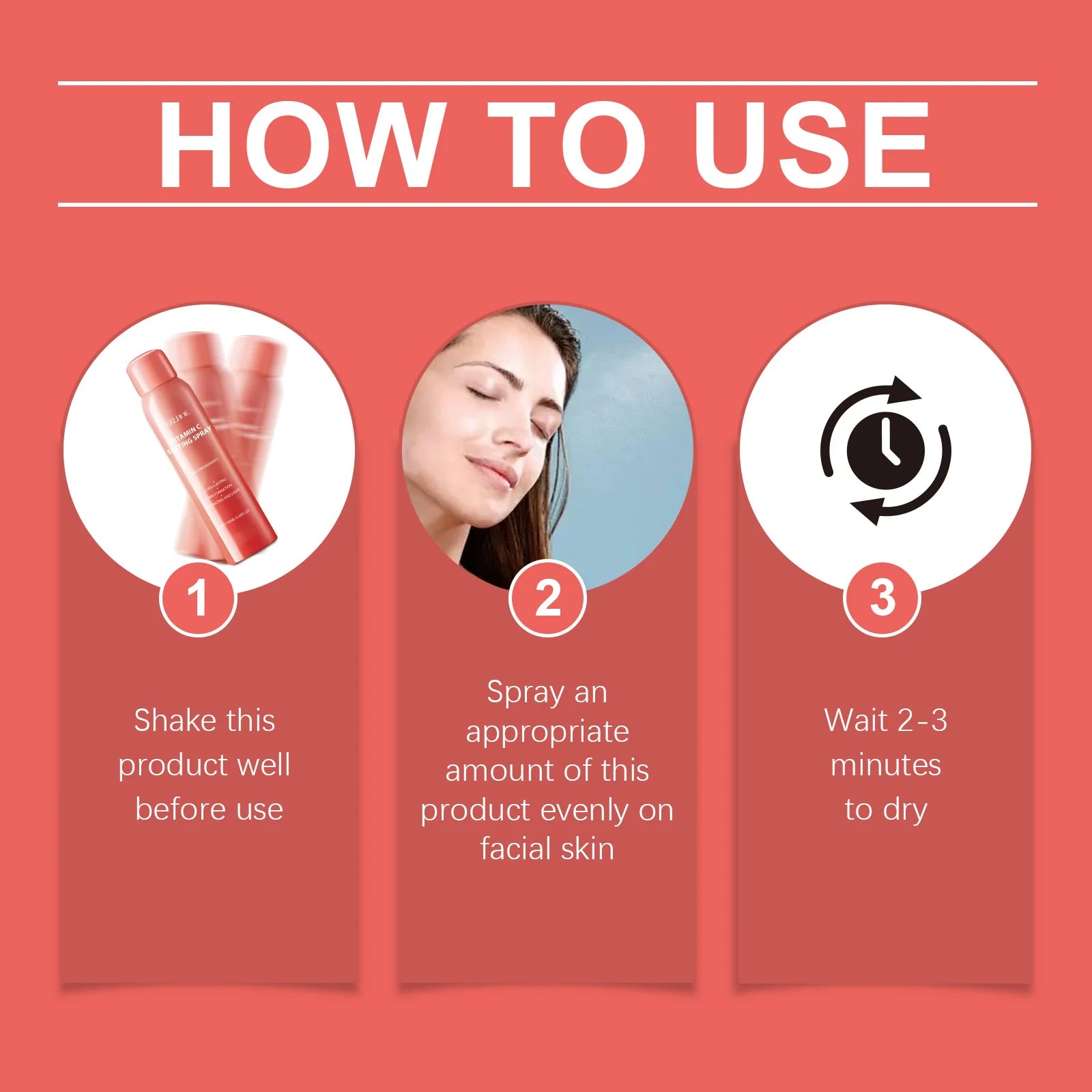 Hydrating Makeup Setting Spray Watery Lightweight Non-Greasy Oil Control Long-Lasting Breathable Vitamin C Makeup Fixing Mist