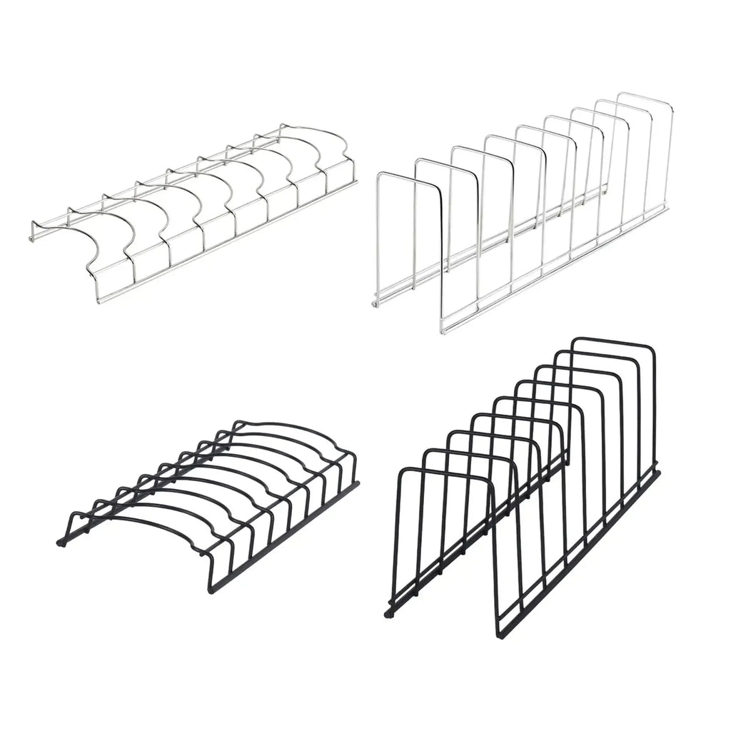 Stainless Steel Dish Storage Rack Lid Holder for Kitchen Cabinet Dining Room Restaurant Utensils Drainer Rack Multipurpose Plate