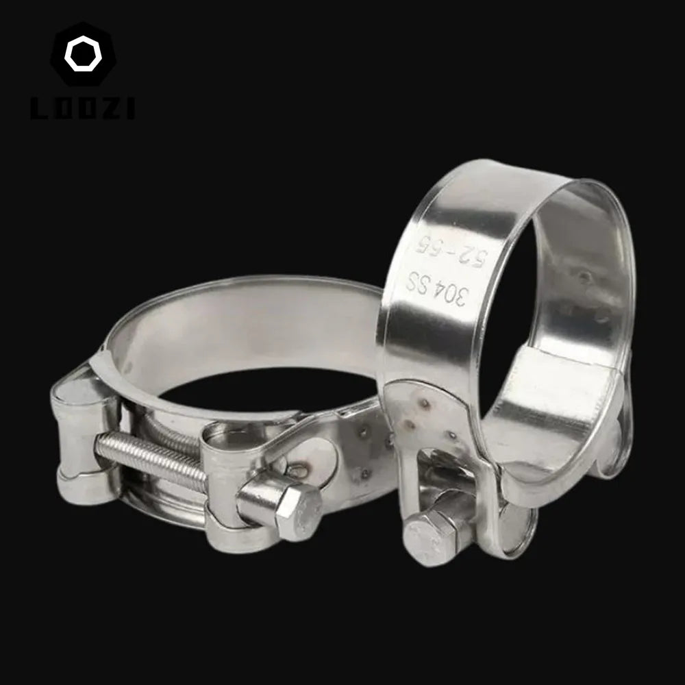 304 Stainless Steel Powerful Hose Pipe Tube Clamps Exhaust Air Water Pipes Durable Sealing Powerful Strength Repair Welding Tool