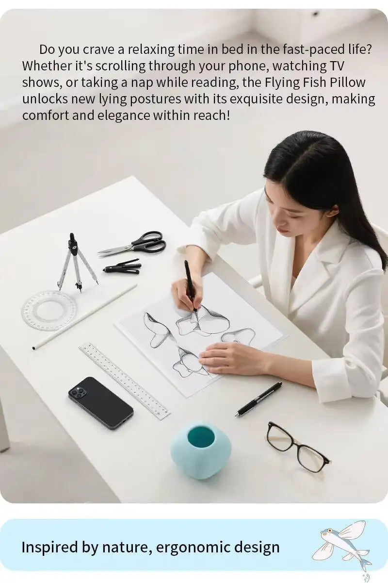 Memory Foam Pillow Multifunctional sleeping pillow for lying on the bed playing with mobile phones backrest pillow leg cushion