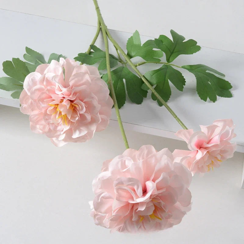 77CM Artificial Flower Geranium Silk Flower Wedding Decoration Decoration Decoration Photography Props Fake Flowers